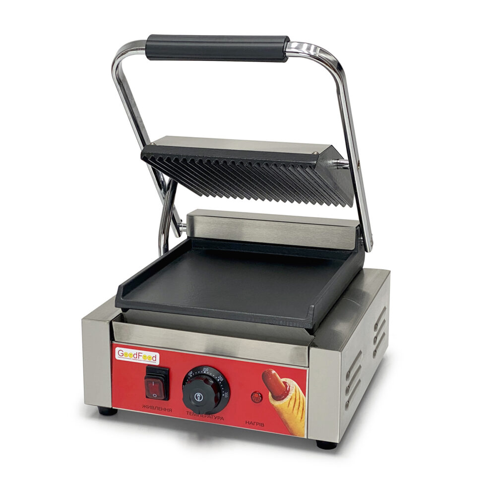 Гриль контактний GoodFood ECG10EA Panini RED