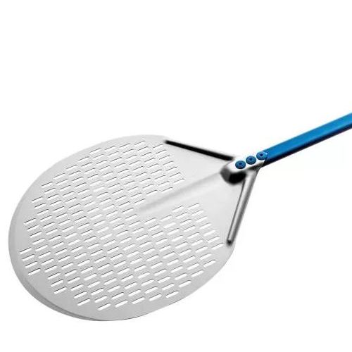 Лопата для піци кругла перфорована Gi.Metal A-45F/120 Ø450x1700 мм