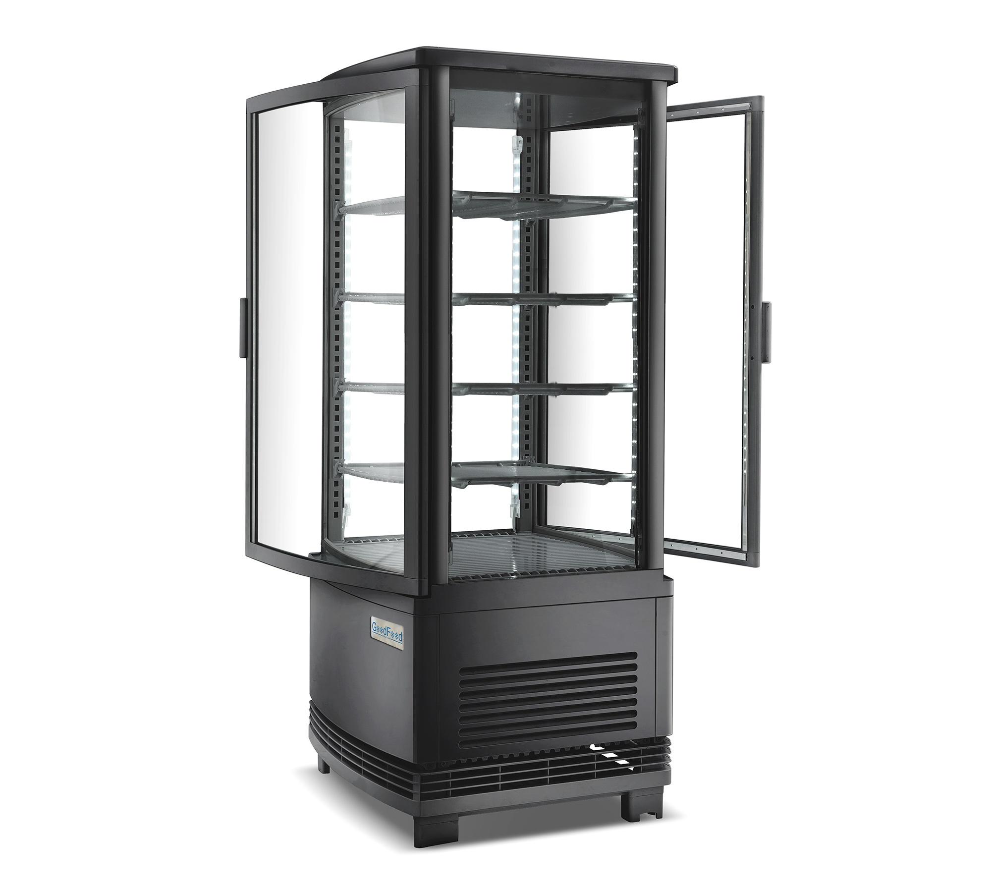 Вітрина холодильна GoodFood RT98LR2 430x424x(H)1089 мм чорна