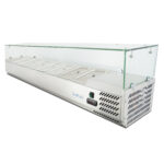 Вітрина холодильна для топінгу GoodFood GF-VRX1800/380-H6C 8хGN1/3 1800х395х(H)435 мм - Зображення 2