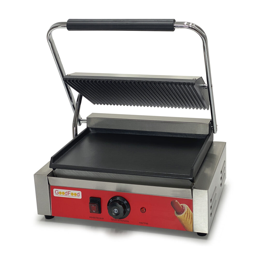 Гриль контактний GoodFood ECG11EA Panini RED