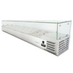 Вітрина холодильна для топінгу GoodFood GF-VRX2000/330-H6C 10хGN1/4 2000х335х(H)435 мм - Зображення 2