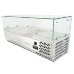 Вітрина холодильна для топінгу GoodFood GF-VRX1200/380-H6C 4хGN1/3 1200х395х(H)435 мм - Зображення 2