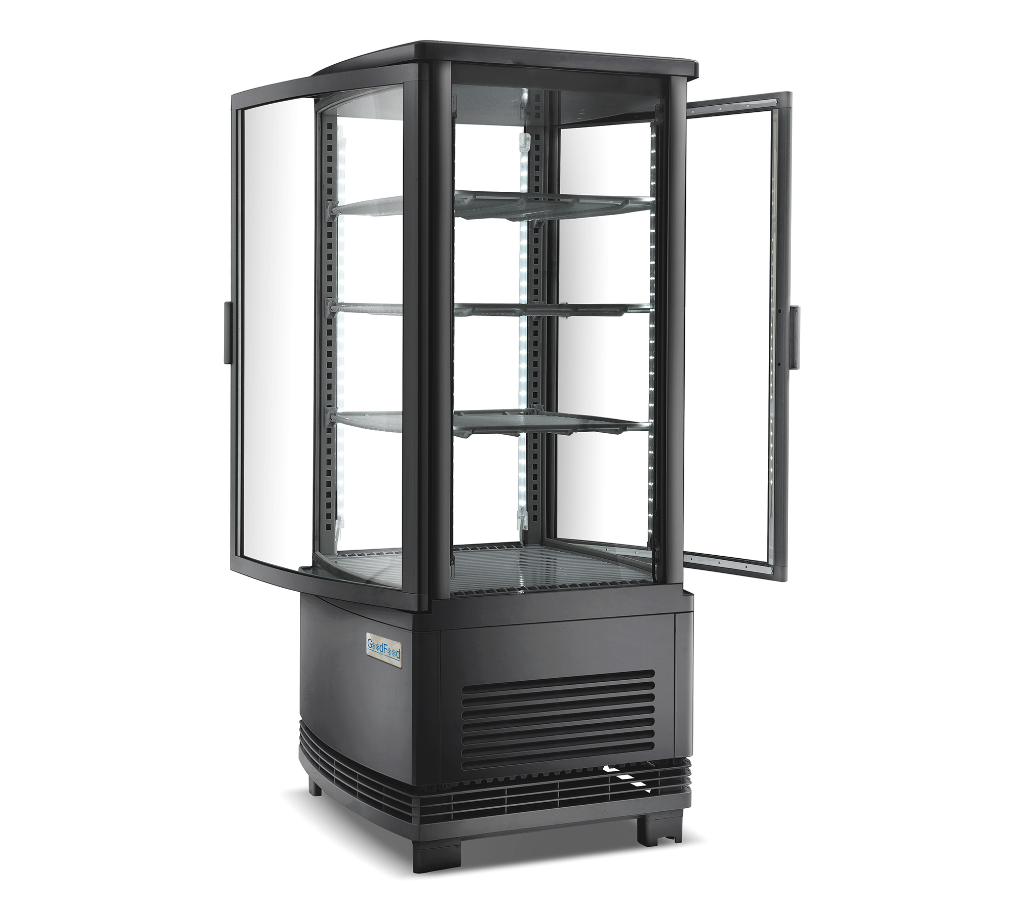 Вітрина холодильна GoodFood RT78LR2 430x424x(H)989 мм чорна