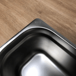 Гастроємність із нержавіючої сталі Brillis GN 1/3-150 мм - Зображення 3