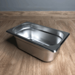 Гастроємність із нержавіючої сталі Brillis GN 1/4-100 мм - Зображення 2