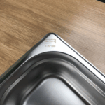 Гастроємність із нержавіючої сталі Brillis GN 1/4-100 мм - Зображення 3