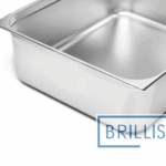 Гастроємність із нержавіючої сталі Brillis GN 2/1-200 мм - Зображення 2