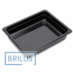 Гастроємність GN 1/2-65 мм з чорного полікарбонату Brillis