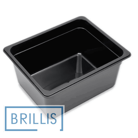 Гастроємність GN 1/2-150 мм з чорного полікарбонату Brillis