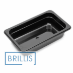 Гастроємність GN 1/4-65 мм з чорного полікарбонату Brillis