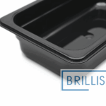 Гастроємність GN 1/4-65 мм з чорного полікарбонату Brillis - Зображення 2
