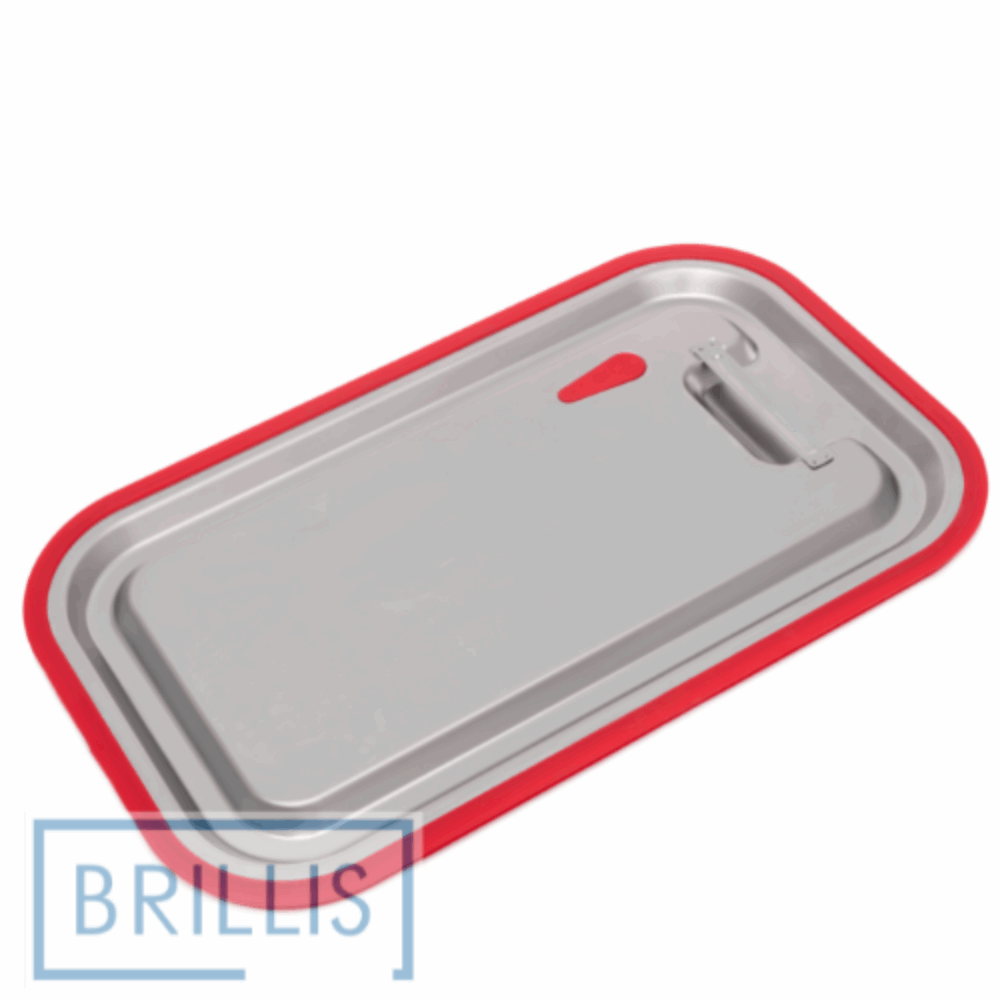 Кришка для гастроємності із нержавіючої сталі з силіконовим ущільнювачем Brillis GN 1/1 мм