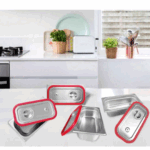 Кришка для гастроємності із нержавіючої сталі з силіконовим ущільнювачем Brillis GN 1/2 мм - Зображення 3