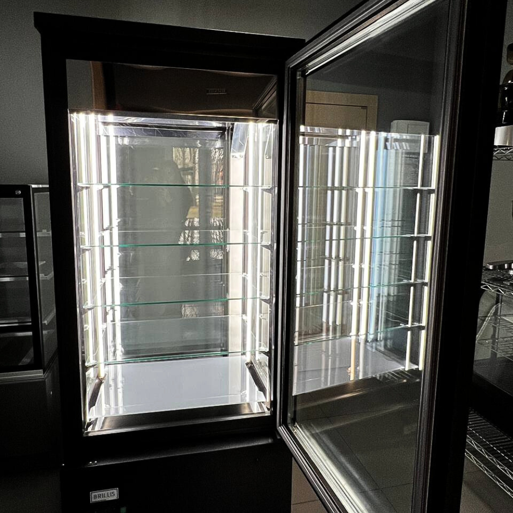Кондитерська вітрина BRILLIS DN4-SY-R290 800x660x(H)1870 мм чорна - Зображення 2