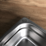 Гастроємність із нержавіючої сталі Brillis GN 2/4-100 мм - Зображення 3