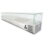 Вітрина холодильна для топінгу GoodFood GF-VRX2000/380-H6C 9хGN1/3 2000х395х(H)435 мм - Зображення 2