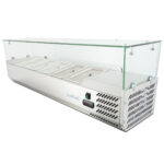 Вітрина холодильна для топінгу GoodFood GF-VRX1400/380-H6C 6хGN1/3 1400х395х(H)435 мм - Зображення 2