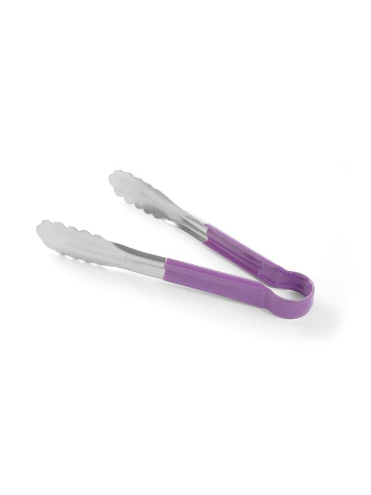 Щипці сервірувальні фіолетові Hendi HACCP 250 мм