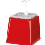 Диспенсер для соусів з помпою Hendi 2,5 л червоний - Зображення 5