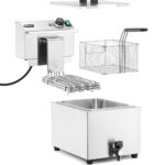 Фритюрниця XL Hendi Profi Line із зливним краном 10 л - Зображення 7