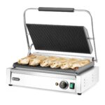 Гриль контактний PANINI XL верхня та нижня поверхня рифлені Hendi - Зображення 5