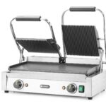 Гриль контактний подвійний верхня рифлена поверхня нижня-гладка Hendi - Зображення 3