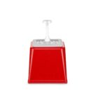 Диспенсер для соусів з помпою Hendi 2,5 л червоний - Зображення 2