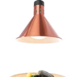 Лампа для підігріву страв із регульованою висотою Hendi Ø275 мм мідна - Зображення 2