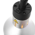 Лампа для підігріву страв із регульованою висотою Hendi срібна - Зображення 5