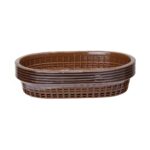 Кошик для хліба овальний Hendi 275x175x(H)38 мм коричневий 6 шт - Зображення 3