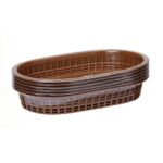 Кошик для хліба овальний Hendi 275x175x(H)38 мм коричневий 6 шт - Зображення 4