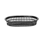 Кошик для хліба овальний Hendi 275x175x(H)38 мм чорний, 6 шт
