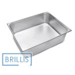 Гастроємність із нержавіючої сталі Brillis GN 2/1-200 мм