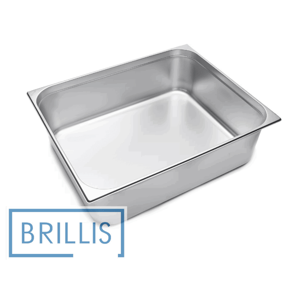 Гастроємність із нержавіючої сталі Brillis GN 2/1-200 мм