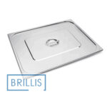 Кришка для гастроємності із нержавіючої сталі Brillis GN 2/1 мм