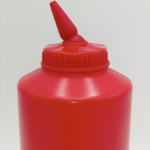 Диспенсер для соусів червоний Gastro Plast 1000 мл. з обертовим наконечником - Зображення 2