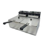 Фритюрниця подвійна електрична професійна GoodFood EF66 Black 6+6л