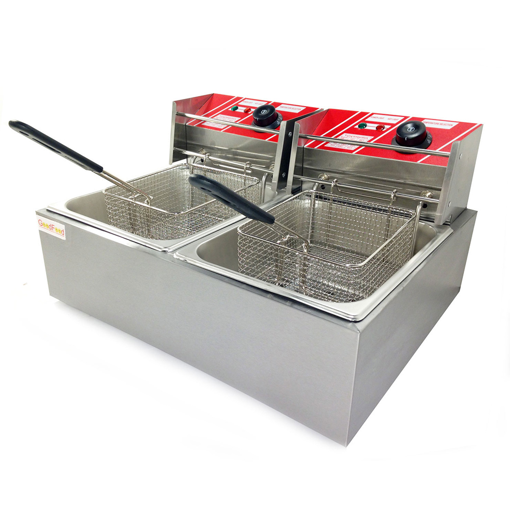 Фритюрниця електрична професійна GoodFood EF66 6+6л