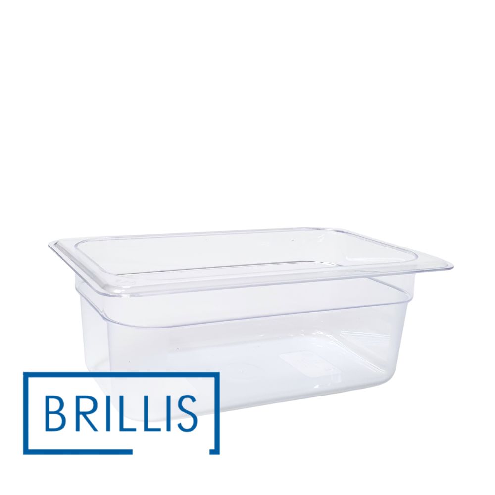 Гастроємкість GN 1/4-100 з прозорого полікарбонату Brillis