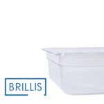 Гастроємність GN 1/2-100 з прозорого полікарбонату Brillis - Зображення 3
