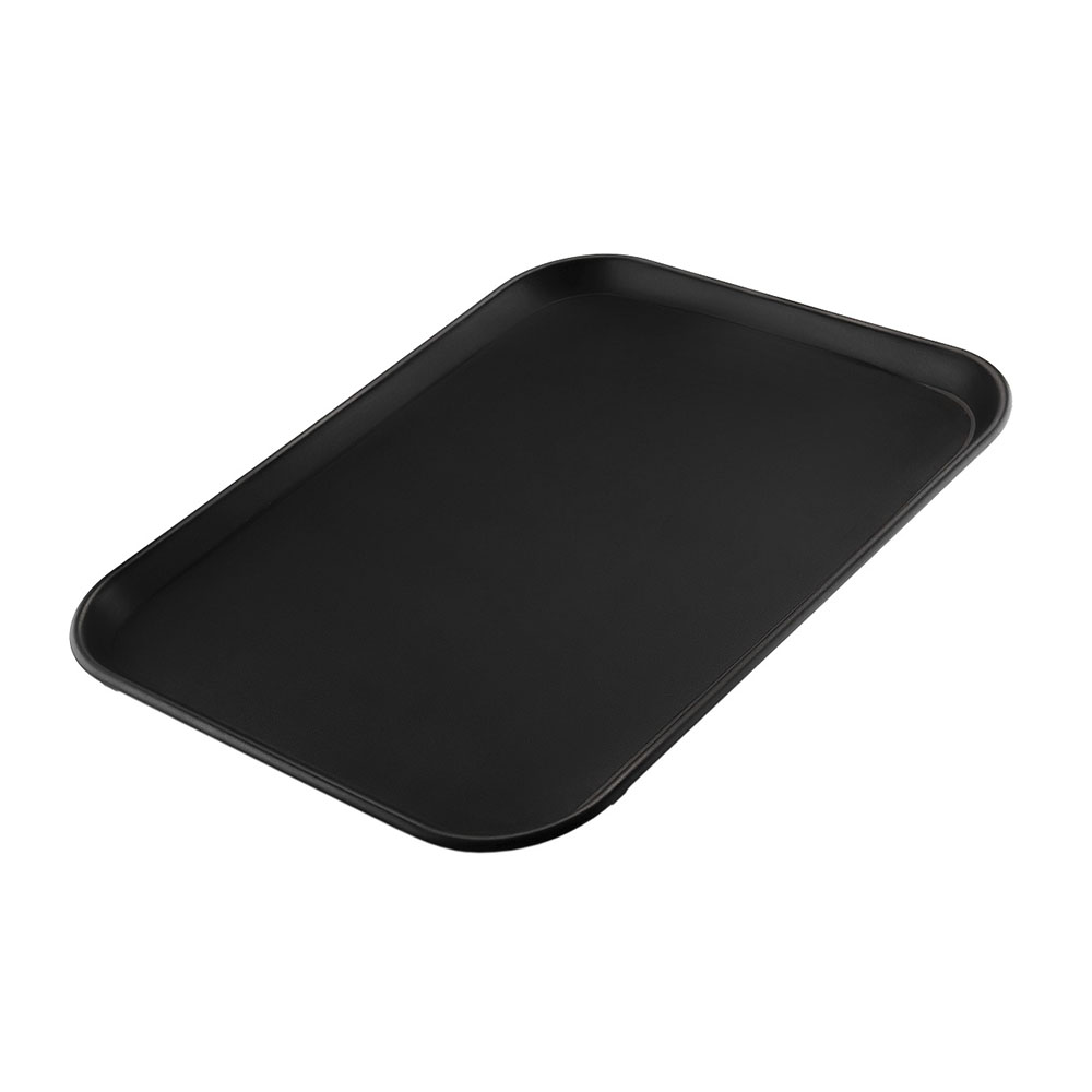 Піднос прямокутний чорний 455х355х25 мм