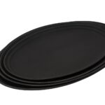 Піднос антисліп овальний коричневий 800х605х30 мм - Зображення 2