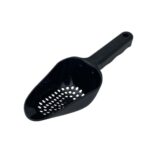 Совок з полікарбонату перфорований чорний 180 мл - Зображення 2