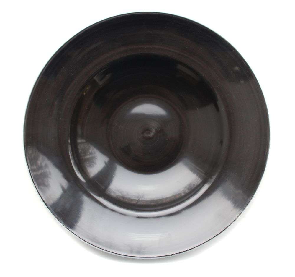 Тарілка чорна для пасти Lubiana Kaszub/Hel Ø270 мм