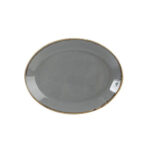 Блюдо овальне Porland Seasons Dark Gray 360 мм
