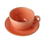 Porland Seasons Orange Чашка чайна 320 мл з блюдцем 160 мм в наборі - Зображення 2
