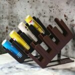 Диспенсер для склянок з підставкою 450х240х120 мм чорний - Зображення 2