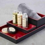 Піднос меламіновий APS GN 1/1 530х325х30 мм червоно-чорний - Зображення 2