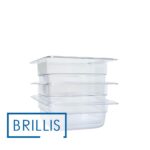 Гастроємкість GN 1/6-100 з прозорого полікарбонату Brillis - Зображення 5